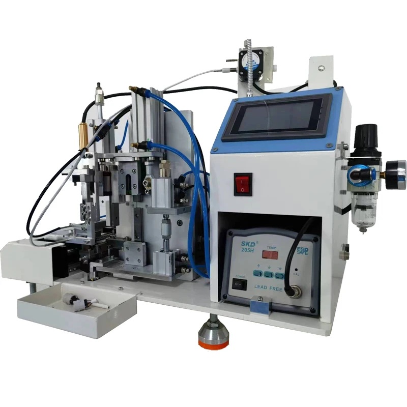 Intelligent Semi-Automatic USB Cable Stripping & Soldering Machine